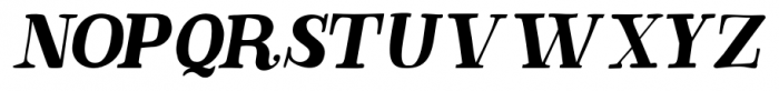 Quatrain Italic Font UPPERCASE