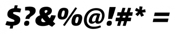 Qubo Black Italic Font OTHER CHARS