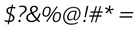 Qubo Extra Light Italic Font OTHER CHARS