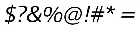 Qubo Light Italic Font OTHER CHARS