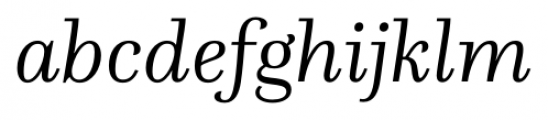 Questa Light Italic Font LOWERCASE