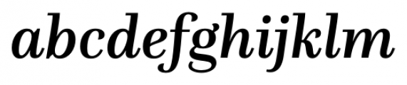 Questa Medium Italic Font LOWERCASE