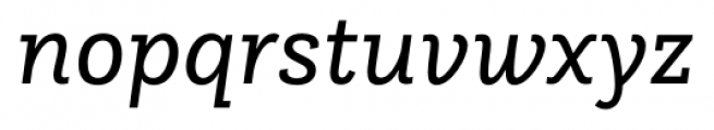 Questa Slab Italic Font LOWERCASE