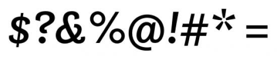 Questa Slab Medium Italic Font OTHER CHARS