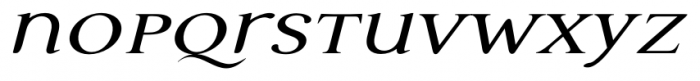 Questal Bold Italic Font LOWERCASE