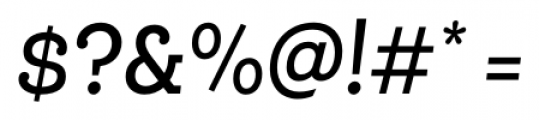 Queulat Condensed Alt Medium Italic Font OTHER CHARS
