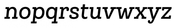 Queulat Condensed Medium Italic Font LOWERCASE