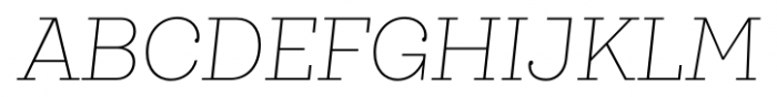 Queulat Condensed Thin Italic Font UPPERCASE