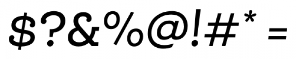 Queulat Medium Italic Font OTHER CHARS