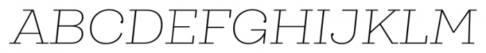 Queulat Thin Italic Font UPPERCASE