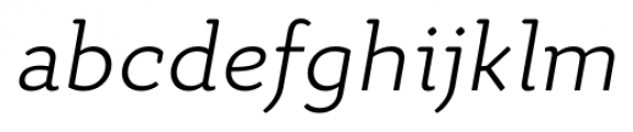 Quiza Pro Light Italic Font LOWERCASE