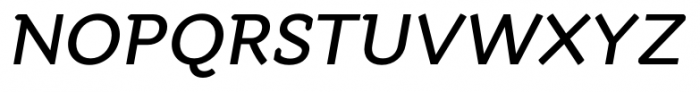 Quiza Pro Semi Bold Italic Font UPPERCASE