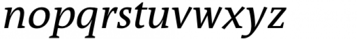 Qua Text Italic Font LOWERCASE