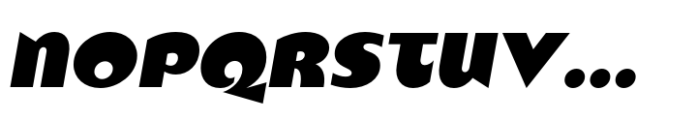 Quack Italic Font UPPERCASE