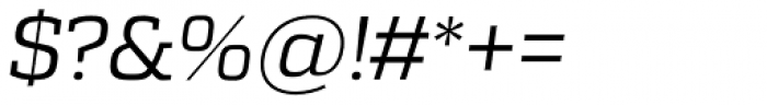 Quadon Italic Font OTHER CHARS