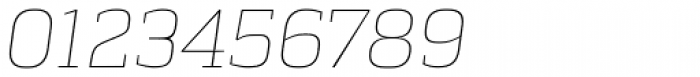 Quadon Thin Italic Font OTHER CHARS