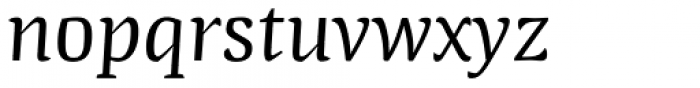 Quador Display Italic Font LOWERCASE
