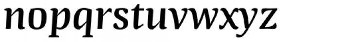 Quador Display Semi Bold Italic Font LOWERCASE