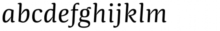 Quador Italic Font LOWERCASE