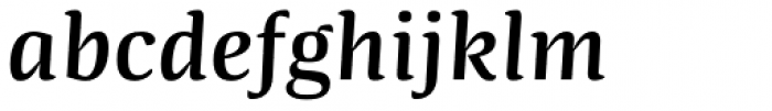 Quador Semi Bold Italic Font LOWERCASE