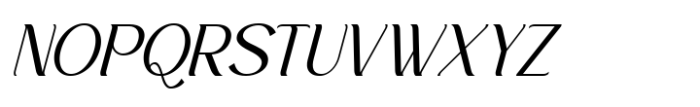 Quadrant Italic Font UPPERCASE