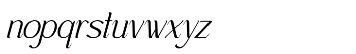 Quadrant Italic Font LOWERCASE