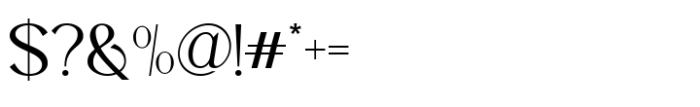 Quadrant Regular Font OTHER CHARS