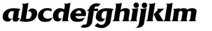 Quadrat Serial ExtraBold Italic Font LOWERCASE