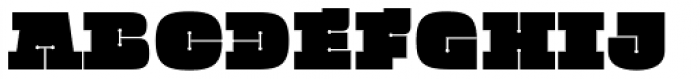 Quadratish Serif Black Font LOWERCASE