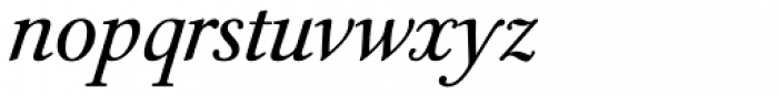 Quadriga BQ Italic Font LOWERCASE