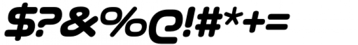 Quadrillion Semi Bold Italic Font OTHER CHARS