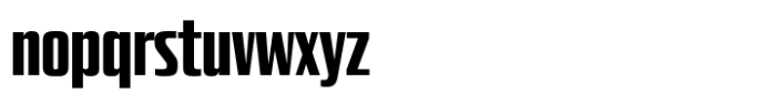 Quadro Compressed Extra Bold Font LOWERCASE