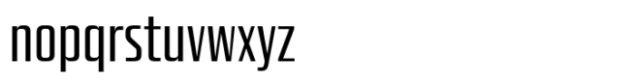 Quadro Compressed Regular Font LOWERCASE