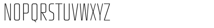 Quadro Compressed Thin Font UPPERCASE
