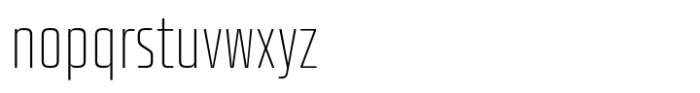 Quadro Compressed Thin Font LOWERCASE