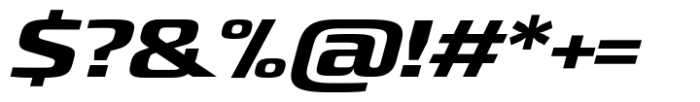 Quadro Moderate Extra Bold Slanted Font OTHER CHARS