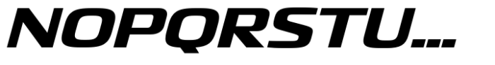 Quadro Moderate Extra Bold Slanted Font UPPERCASE