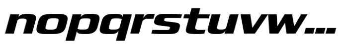 Quadro Moderate Extra Bold Slanted Font LOWERCASE