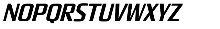 Quadro Narrow Bold Slanted Font UPPERCASE