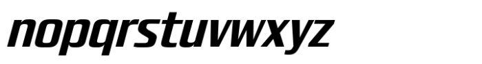 Quadro Narrow Bold Slanted Font LOWERCASE