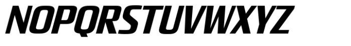 Quadro Narrow Extra Bold Slanted Font UPPERCASE