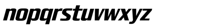 Quadro Narrow Extra Bold Slanted Font LOWERCASE