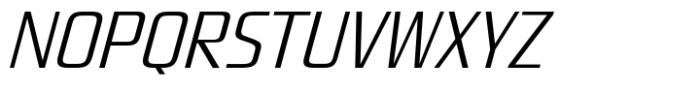 Quadro Narrow Light Slanted Font UPPERCASE