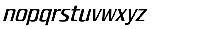 Quadro Narrow Medium Slanted Font LOWERCASE