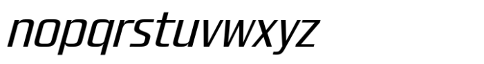 Quadro Narrow Regular Slanted Font LOWERCASE
