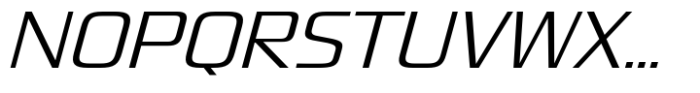 Quadro Normal Light Slanted Font UPPERCASE