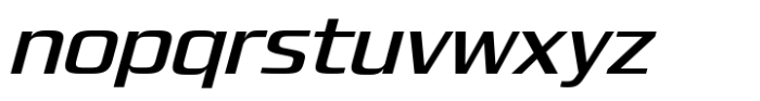 Quadro Normal Medium Slanted Font LOWERCASE