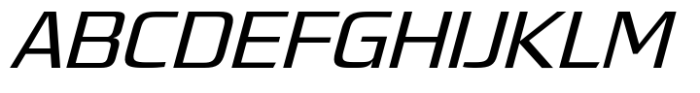 Quadro Normal Regular Slanted Font UPPERCASE