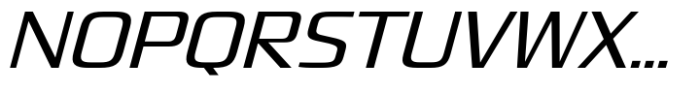 Quadro Normal Regular Slanted Font UPPERCASE