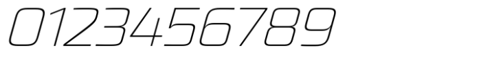 Quadro Normal Thin Slanted Font OTHER CHARS